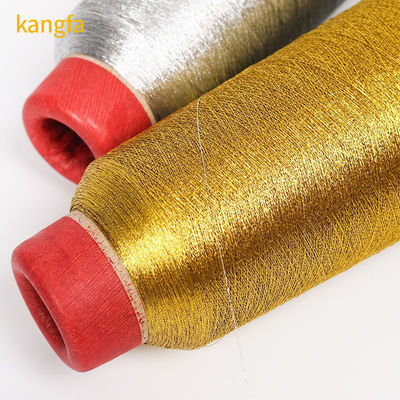 125 G Peso netto Filati metallici per cucire fili ricamati in macchina d'oro e argento