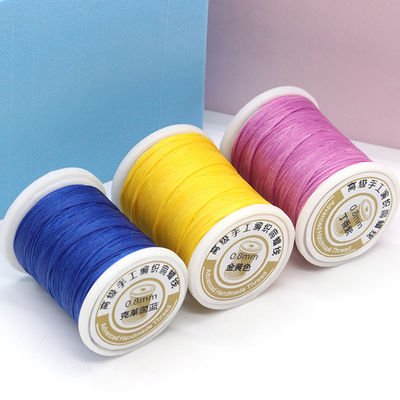 240 colori filo di cucitura in cuoio con ceretta Set di 12 fili di cucitura lunghi di 0,8 mm di diametro