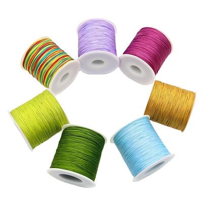 Fiocco di gioielleria cordone commerciale giada filo 0,8 mm filo di nylon cordone per braccialetti di nodo cinese