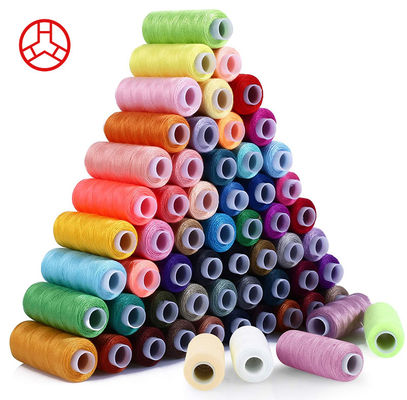 60 colori filo di cucitura in poliestere arcobaleno per fai da te ricamo a macchina Protezione UV