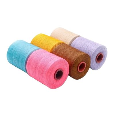 Tessitura Kangfa 0.8MM 100% filo cerato in poliestere per cuoio 210D/16 filo cerato piatto