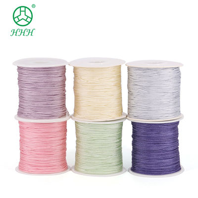 Filato di nylon suede artigianale per perlinea giada Filato di nylon colore singolo o colore arcobaleno
