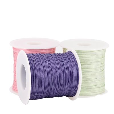 50G 100M/Spool 300M/Spool Colorato filo di nastro di nylon per il nudo cinese Macrame cord