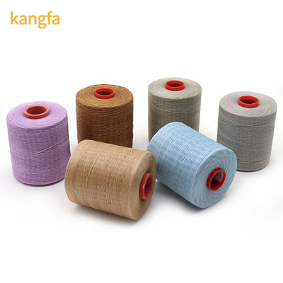 1 bobina 700y 1 mm Flat Sewing Grosso Tread Filato a cera Per la riparazione di artigianato in pelle impermeabile