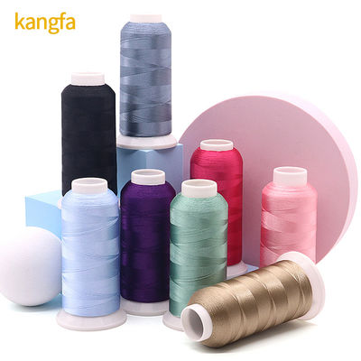 Materiale cono trasparente 720 colori 120D/2 filo ricamo a macchina 4000y per abbigliamento