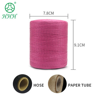 400G impermeabile nero 0,8 mm 1 mm 100% poliestere filato piatto con cera per cuoio