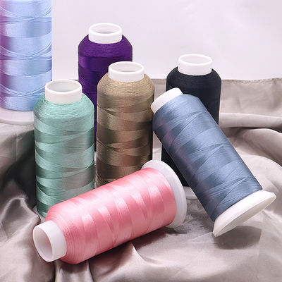 4000 Yard Filamento di colore puro Filato 100% poliestere filo ricamo per macchina 720 colori