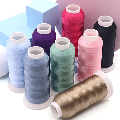 4000 Yard Filamento di colore puro Filato 100% poliestere filo ricamo per macchina 720 colori