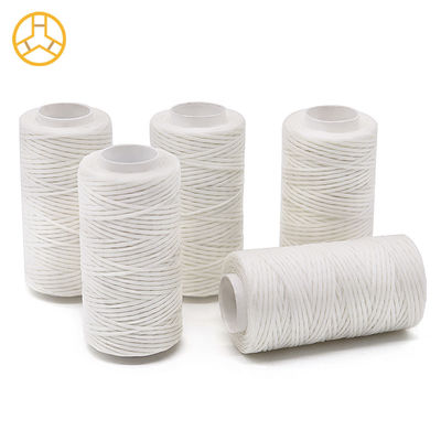 100% poliestere filo piatto cerato per Kangfa impermeabile 0,8 mm 1 mm pelle di poliestere 50m