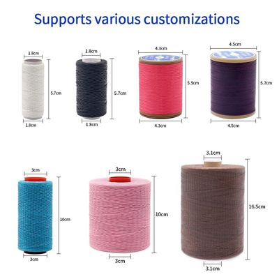 400g filo intrecciato legato alla cera di poliestere per filo di cucitura in cuoio 250D/16 Supporto OEM/ODM