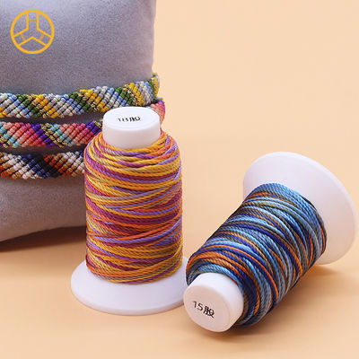 12g 18PLY 40 colori Fornitura 100% poliestere filiera da cucire multicolore Poliestere treccia
