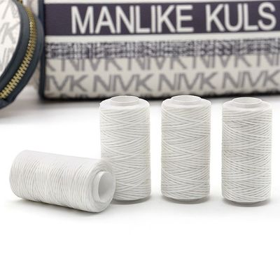 Kangfa 50M/Roll 0,8mm Flat Waxed Thread for Leather Craft Shoes Bag Belt boho Tessitura