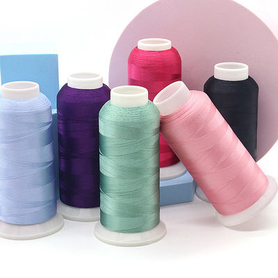 4000 Yards Plastic Cone Sewing 100% Polyester 120d 2 Filato di ricamo 100g per alto