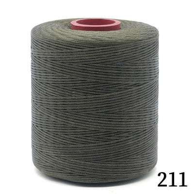 210D/16 Filato di cucitura in poliestere Filato cucito a mano in cuoio con cera 0,8 mm 1 mm 240 Colori