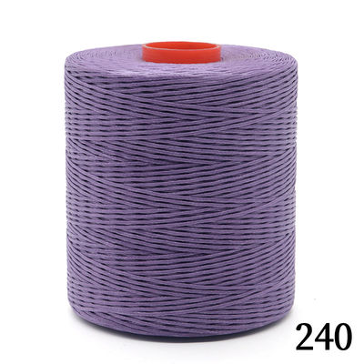 210D/16 Filato di cucitura in poliestere Filato cucito a mano in cuoio con cera 0,8 mm 1 mm 240 Colori