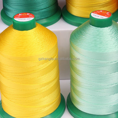 Alta resistenza alla trazione 100% TEX270 840D/3 400g filo di cucitura in poliestere per cuoio resistente