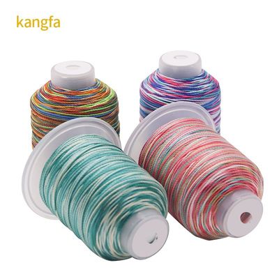 Resistente alle alte temperature 100G Peso 15plies Rainbow Weaving Crafts Filato di poliestere