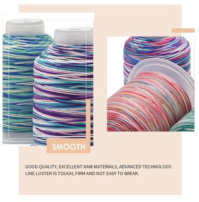 Resistente alle alte temperature 100G Peso 15plies Rainbow Weaving Crafts Filato di poliestere