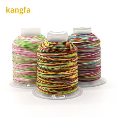 Resistente alle alte temperature 100G Peso 15plies Rainbow Weaving Crafts Filato di poliestere