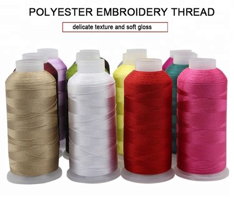 Poliestere/Nylon 120D/2 4000 Yard Filato di ricamo 100g Peso per la macchina di ricamo