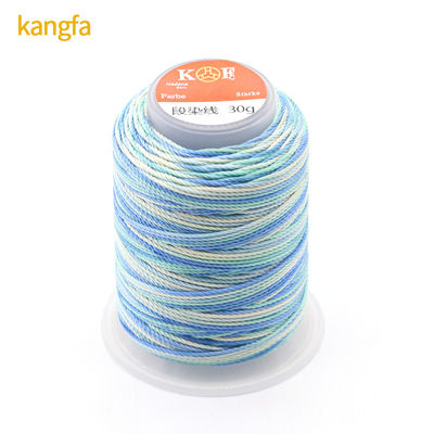 30g 15plies spun polyester thread for High Tenacity Rainbow Weaving Crafts from Supply (Fiocco di poliestere spinto in 15plies per artigianato di tessitura arcobaleno ad alta tenacia)