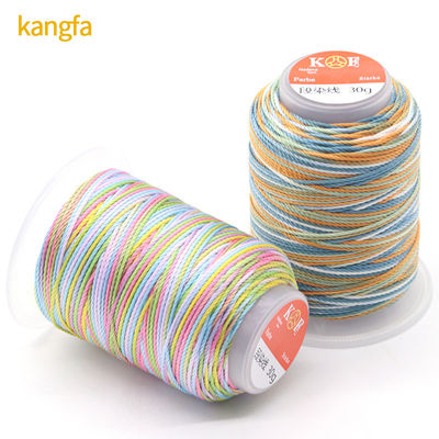30g 15plies spun polyester thread for High Tenacity Rainbow Weaving Crafts from Supply (Fiocco di poliestere spinto in 15plies per artigianato di tessitura arcobaleno ad alta tenacia)
