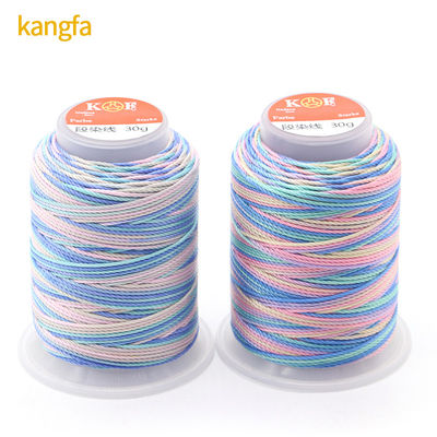 30g 15plies spun polyester thread for High Tenacity Rainbow Weaving Crafts from Supply (Fiocco di poliestere spinto in 15plies per artigianato di tessitura arcobaleno ad alta tenacia)