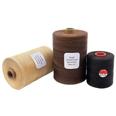 1 kg per cono filo di cera piatta 150D/16 poliestere per pelletteria resistenza chimica