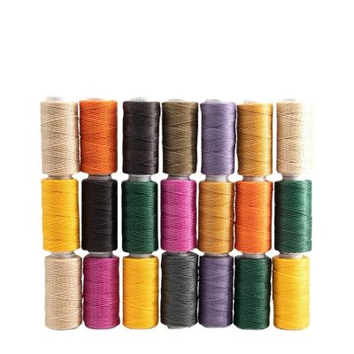 12g 100% filo di cucitura in poliestere per cuoio cucito a mano 9plies Round Waxed Thread Sewing
