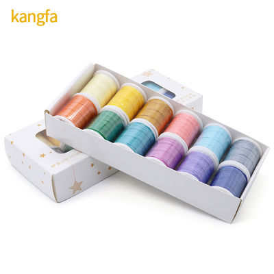240 colori filo di cucitura in cuoio con ceretta Set di 12 fili di cucitura lunghi di 0,8 mm di diametro