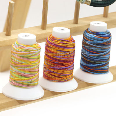 1.0mm MERCERIZZED Colorato corda intrecciata Fabbricazione a mano Braccialetti di amicizia