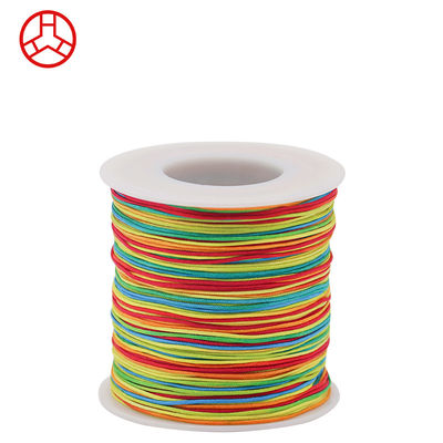 Filato di nylon di giada arcobaleno per prodotti in pelle, filato artigianale di coda di topo per gioielli