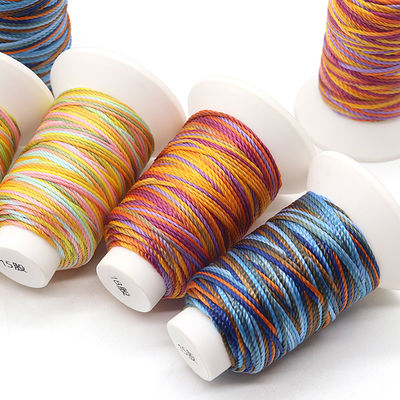 1.0mm MERCERIZZED Colorato corda intrecciata Fabbricazione a mano Braccialetti di amicizia
