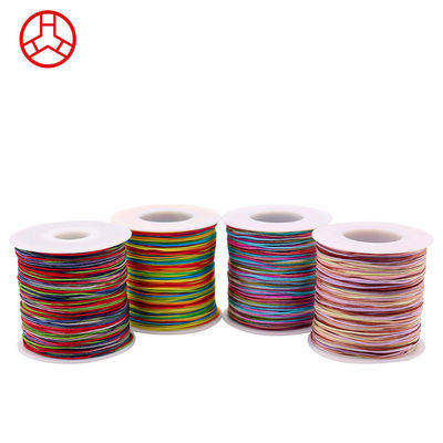 Filato di nylon di giada arcobaleno per prodotti in pelle, filato artigianale di coda di topo per gioielli
