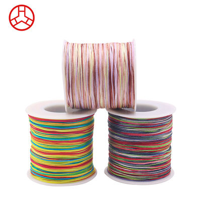 Filato di nylon di giada arcobaleno per prodotti in pelle, filato artigianale di coda di topo per gioielli
