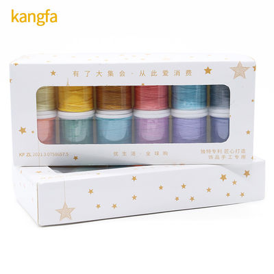 Flat Waxed Sewing Thread For Leather Stitching 0,8 mm 50 metri Wax Thread 12color per set