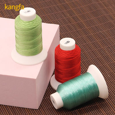 Conteggio di filati a tre strati 100% filo di cucitura in poliestere TEX90 per crochet in pelle