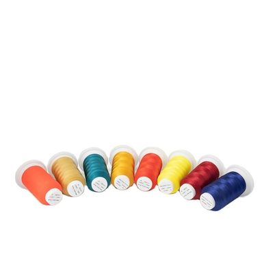 1000Y filo di ricamo in poliestere a piccole coni multicolori 120d/2 per la macchina di ricamo