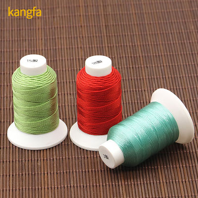 Conteggio di filati a tre strati 100% filo di cucitura in poliestere TEX90 per crochet in pelle