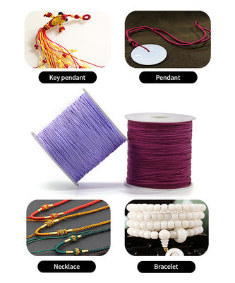 110 m o filo di giada di lunghezza personalizzata 72 cordone di perline di nylon per accessori per braccialetti
