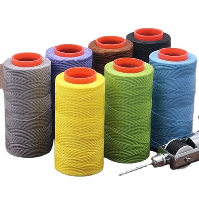 150d 0,8mm 30m Filato di poliestere piatto con cera per la cucitura di borse 100% poliestere cordone di cera fai da te