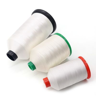 Materiale conico Plastico 210d/3 Filato da cucire in poliestere bianco