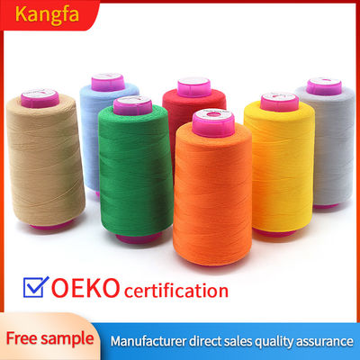 100% filo di cucitura in poliestere 40/2 5000yds Spun colorato per la macchina per cucire articoli asciugamano