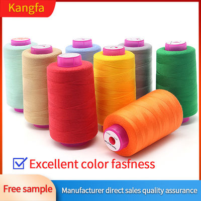 100% filo di cucitura in poliestere 40/2 5000yds Spun colorato per la macchina per cucire articoli asciugamano