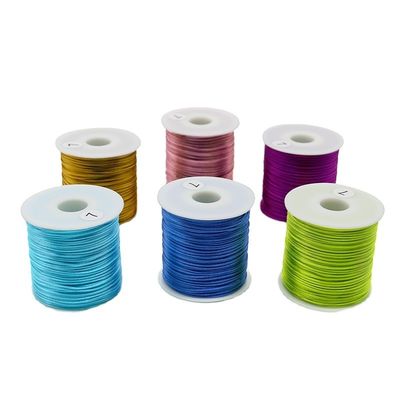 0.8/1.0/1.5/2mm filo di nastro di nylon per braccialetti intrecciati e macramé di nodo cinese
