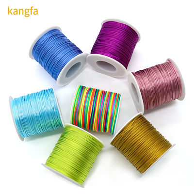 0.8/1.0/1.5/2mm filo di nastro di nylon per braccialetti intrecciati e macramé di nodo cinese
