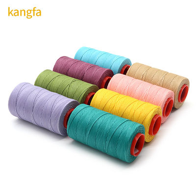 Colori ricchi 210d Filato cerato in poliestere per cucire Materiale di cuoio cono di plastica