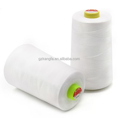 Filato di cucitura in poliestere bianco 40/2 Ideale per la macchina da copertura e per la fabbricazione di tessuti da letto
