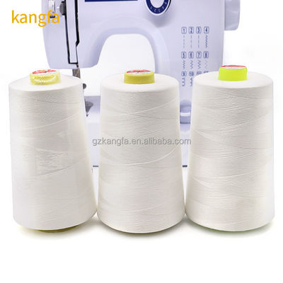Filato di cucitura in poliestere bianco 40/2 Ideale per la macchina da copertura e per la fabbricazione di tessuti da letto