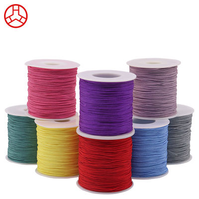 Colori singoli di nylon con nodo intrecciato con corda di bracciale per perline e accessori